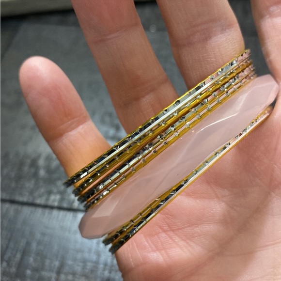 Faceted bangle set, Avon, NIB, size small - Picture 3 of 5